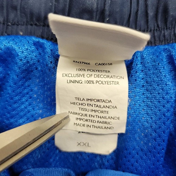 Nike Shorts Mens XXL Blue Lined Swim Shorts Logo Beach‎ Swim Drawstring Outdoors - Picture 9 of 13